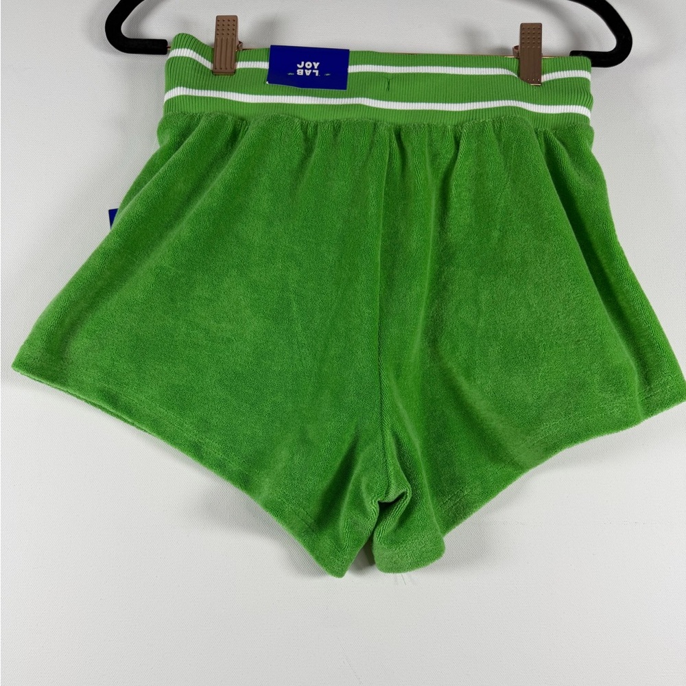 JoyLab Women's High Rise Terry Shorts,  XS - Bright Green - Picture 8 of 10
